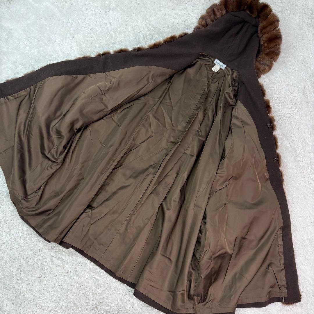 ポンチョ リアル ファー Clips Wanda Mode ウール アンゴラ混