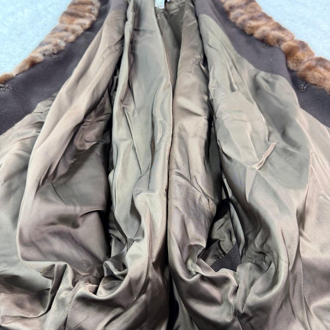 ポンチョ リアル ファー Clips Wanda Mode ウール アンゴラ混