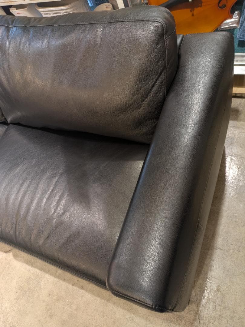 【極美品】 NATUZZI 3人 ソファ ITALIA ナツッジ イタリア 本革