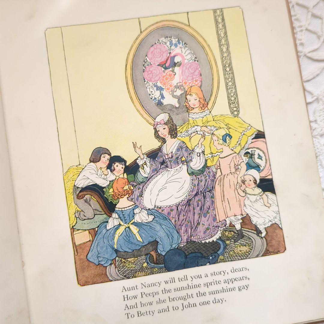 リュヌとリュカ 稀少1918アンティーク絵本 洋書 ヴィクトリアン