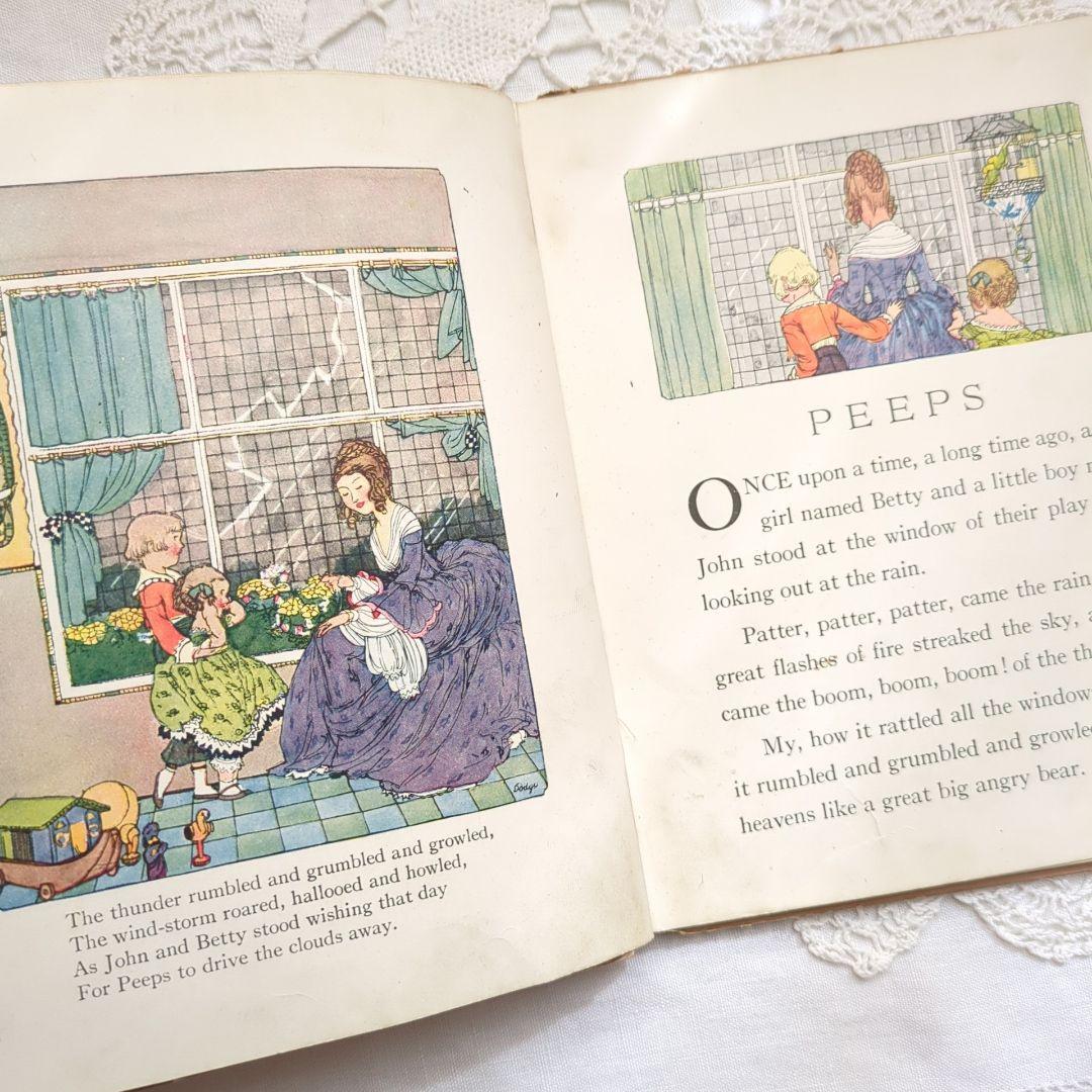 リュヌとリュカ 稀少1918アンティーク絵本 洋書 ヴィクトリアン