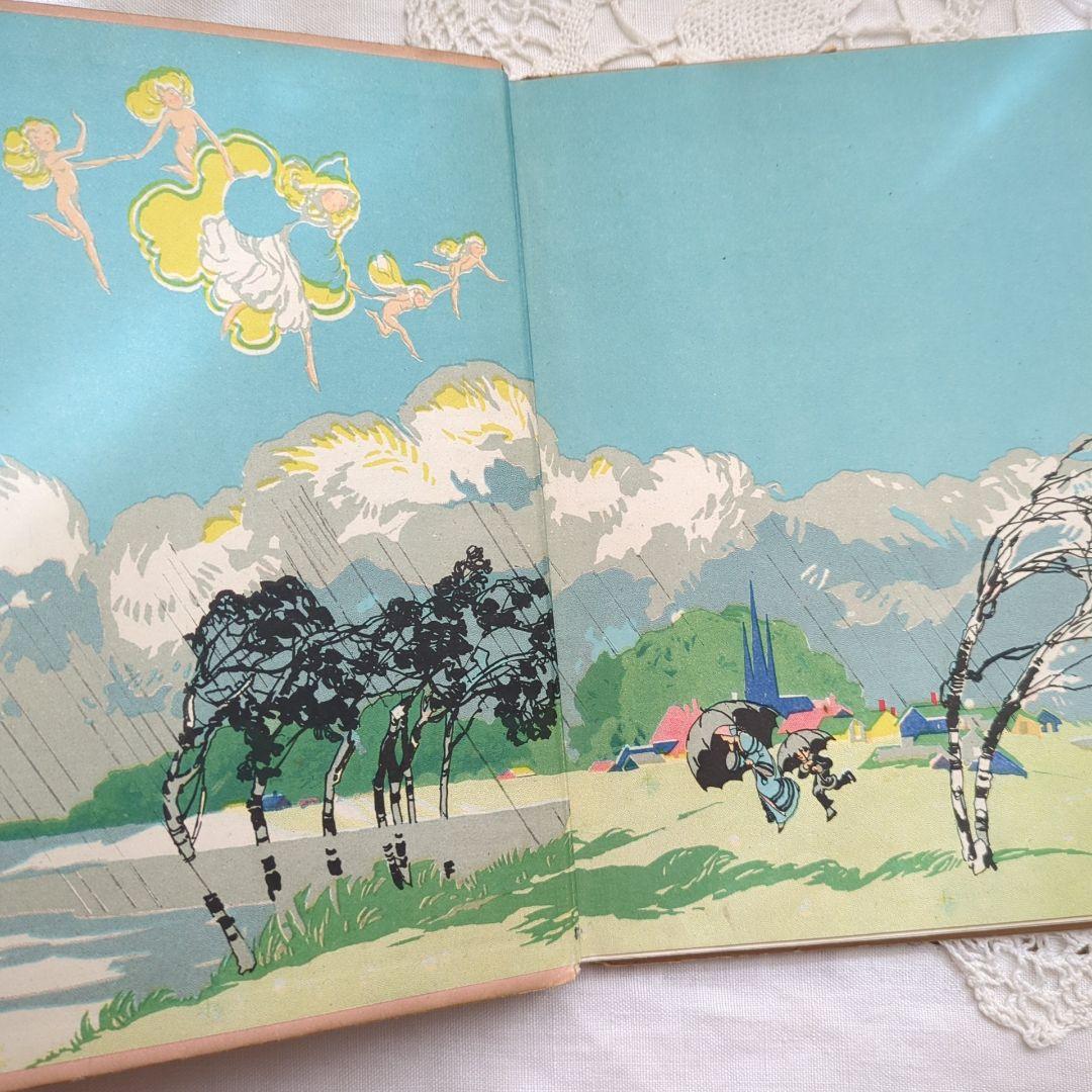 リュヌとリュカ 稀少1918アンティーク絵本 洋書 ヴィクトリアン