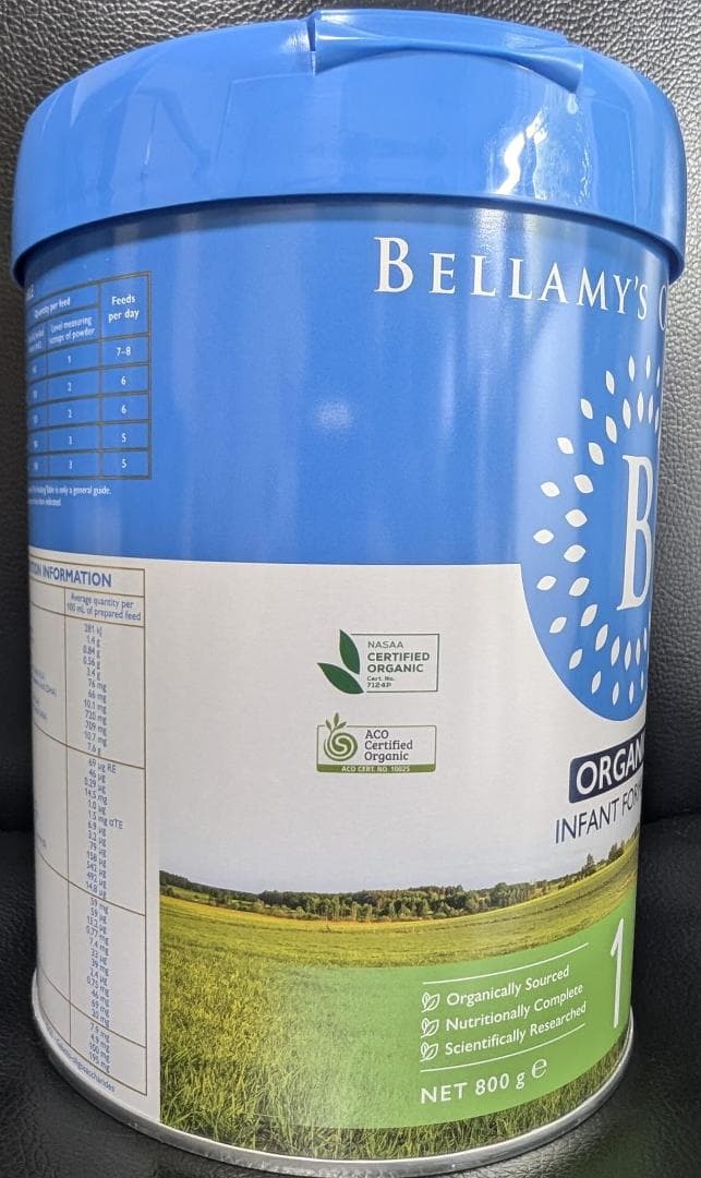 Bellamysベラミーズ・オーガニック牛ミルク(生後0日〜) 3缶