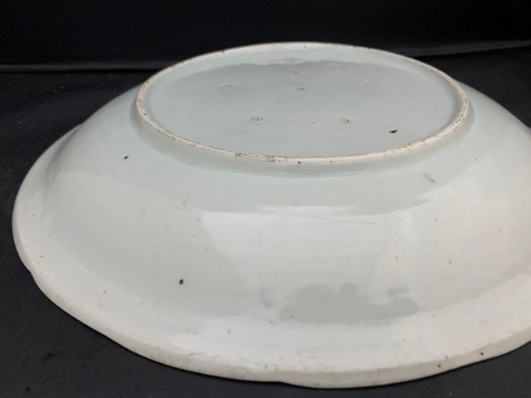 古伊万里　染付　龍　大皿　約直径29.5㎝