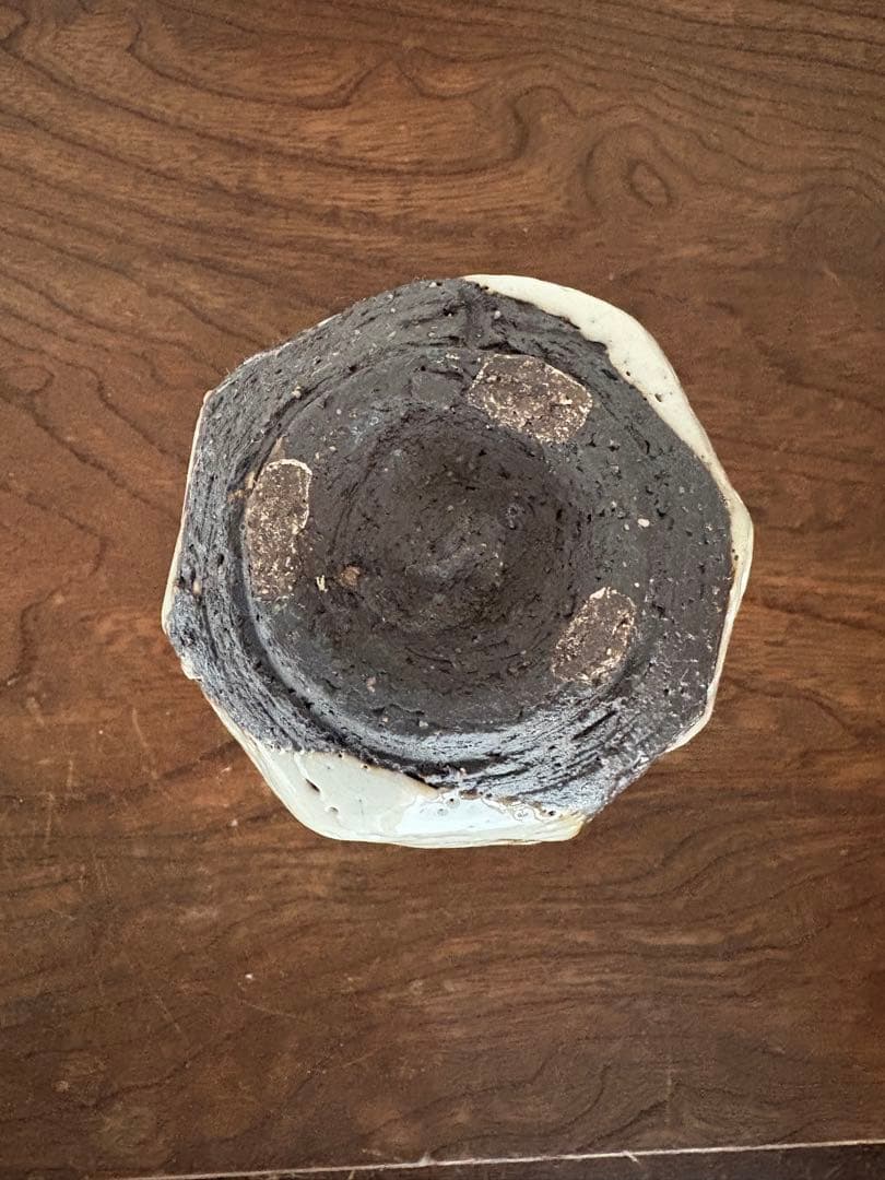 未使用品　松崎健　志埜打掛湯呑　共箱　初窯