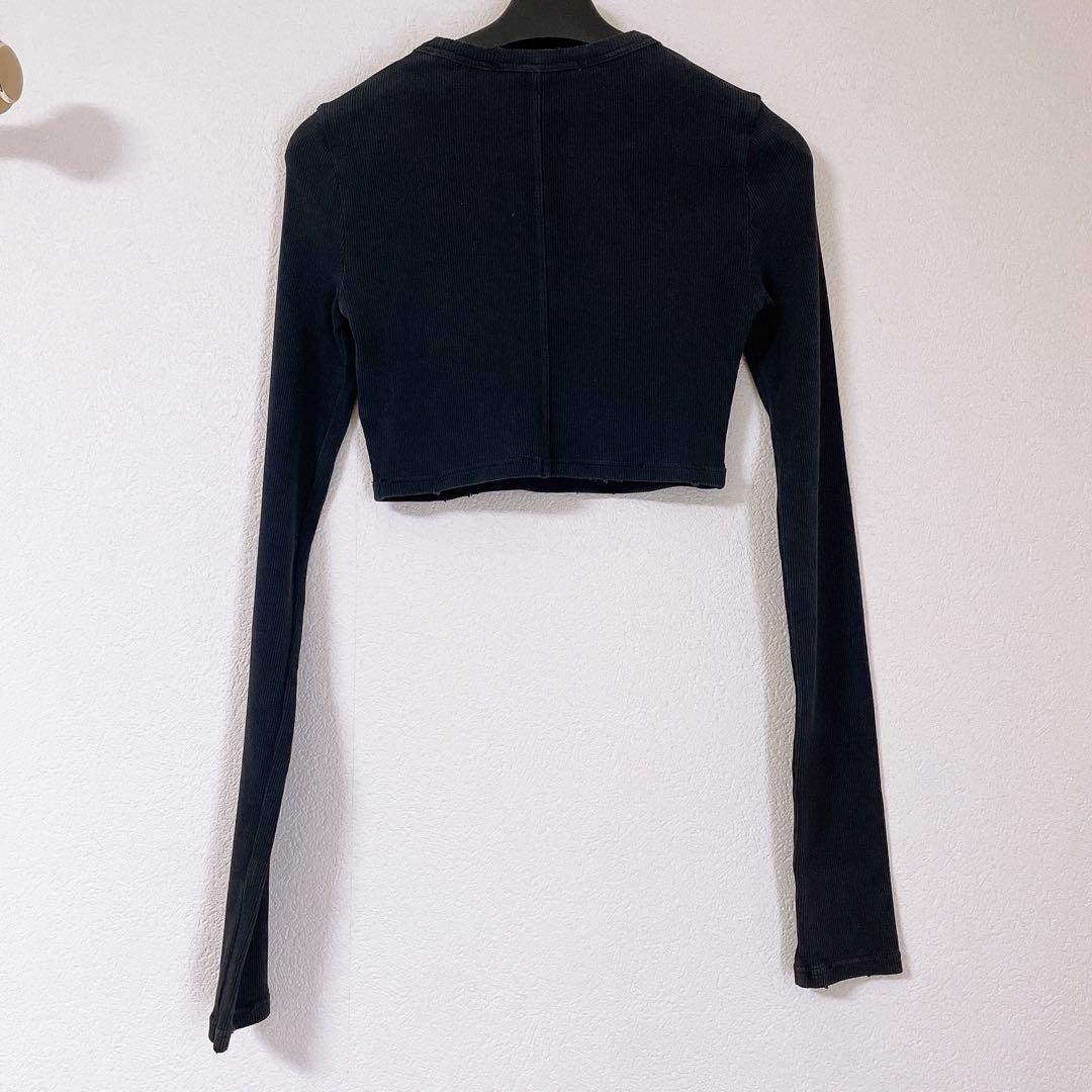 chil様✨️ T By Alexander Wang ディストレス長袖Tシャツ