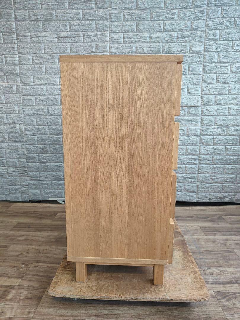 MUJI 無印良品 廃盤品 チェスト 4段 タモ材
