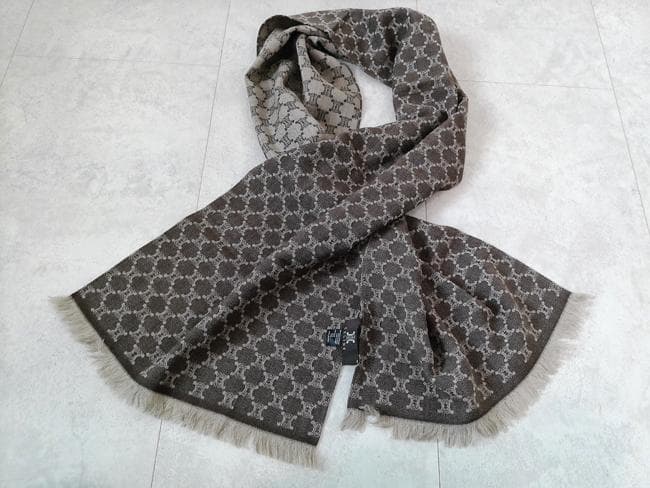 美品 CELINEセリーヌ マカダム トリオンフ マフラー ストール ビンテージ