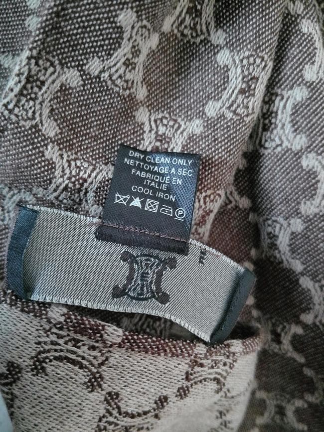 美品 CELINEセリーヌ マカダム トリオンフ マフラー ストール ビンテージ