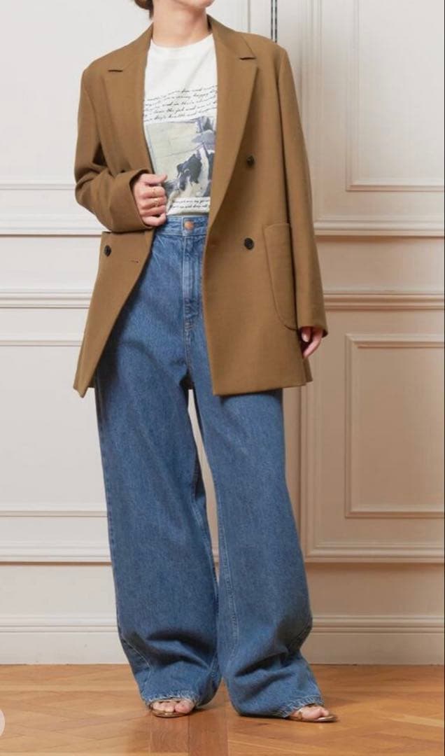 IENA LA BOUCLE 強撚サージテーラードジャケット　24AW