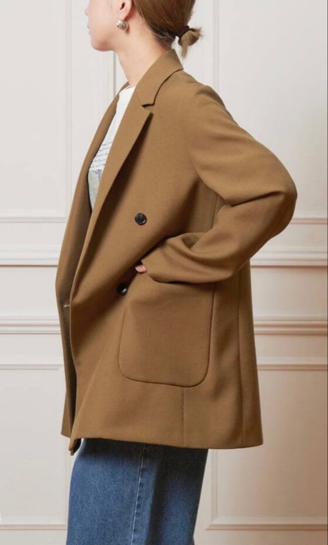 IENA LA BOUCLE 強撚サージテーラードジャケット　24AW