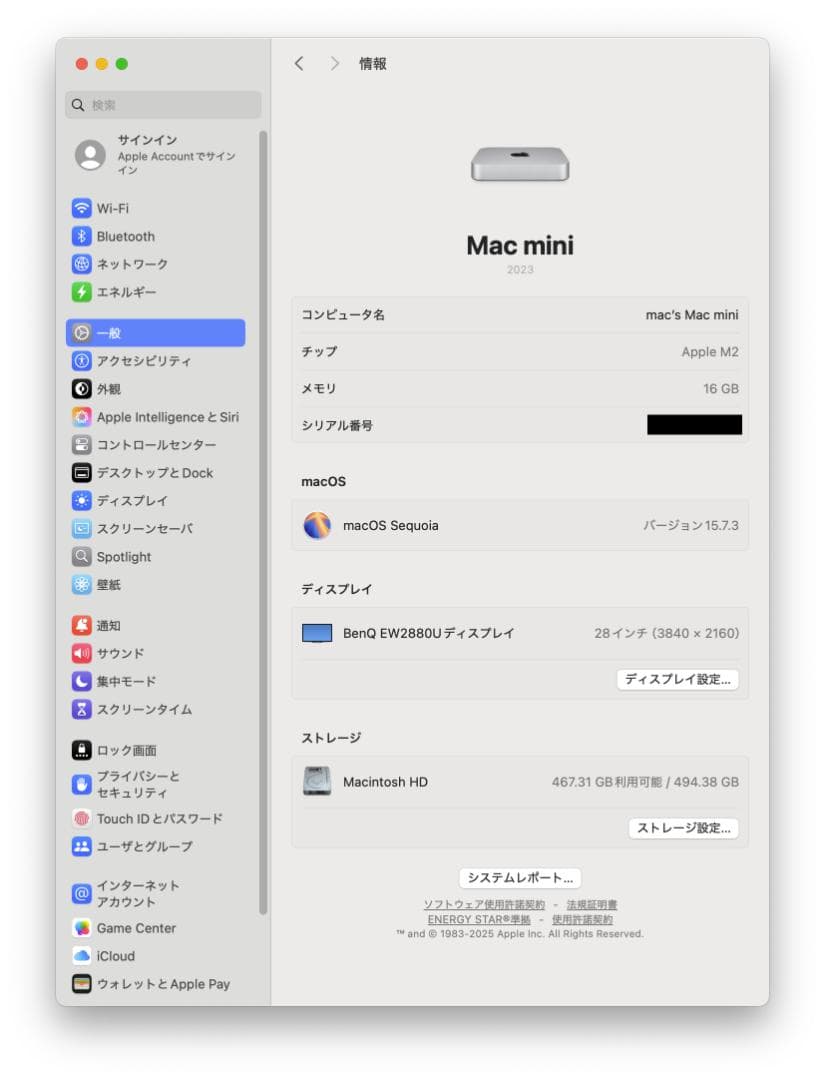 Macデスクトップ Mac mini M2/16GB/512GB/10GbE
