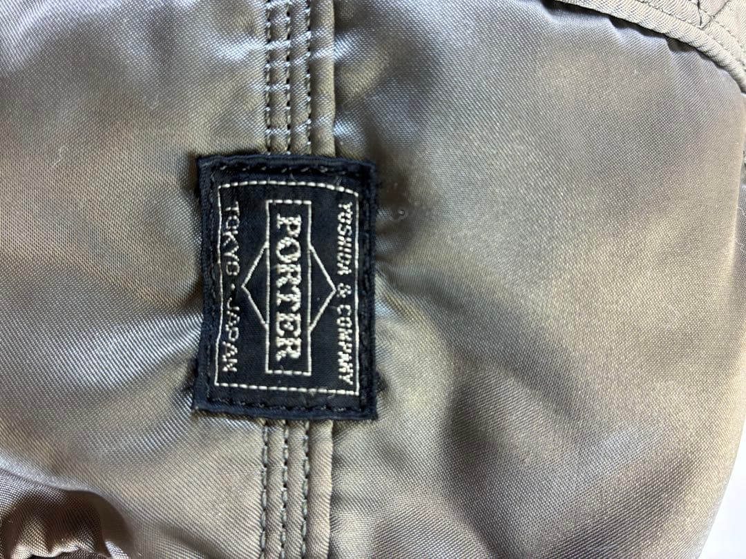 [未使用級] PORTER タンカードラムバッグ ミニボストンシルバーグレー S