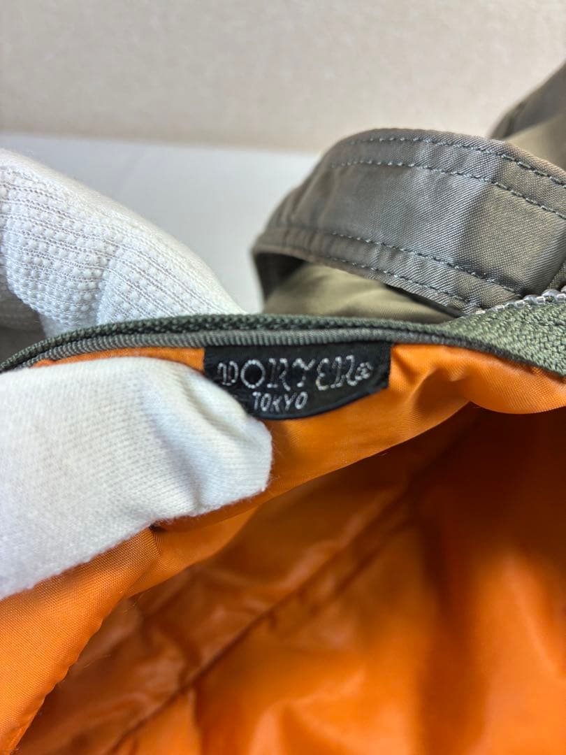 [未使用級] PORTER タンカードラムバッグ ミニボストンシルバーグレー S