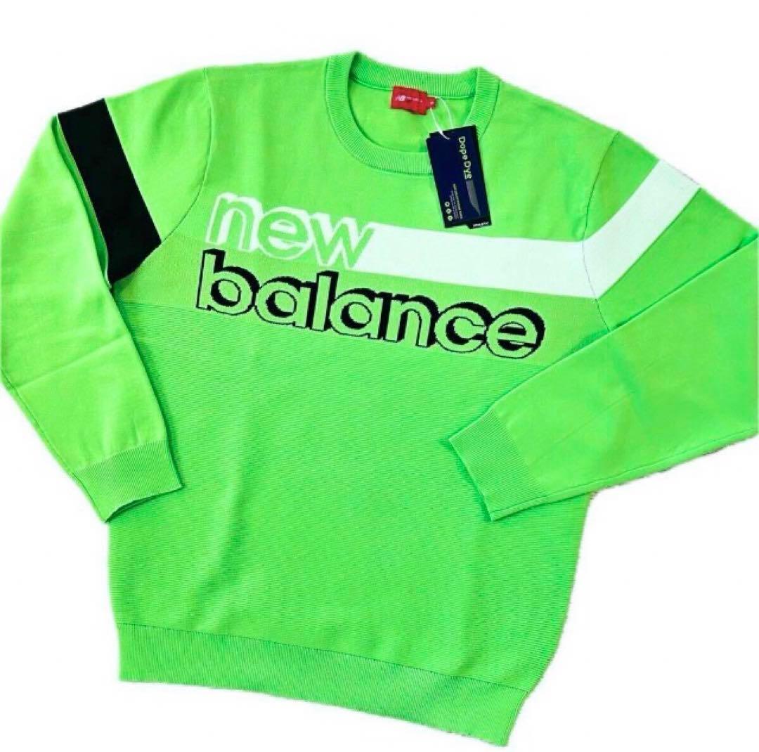 【new balance Golf／NB】クルーネックニットプルオーバー・XL