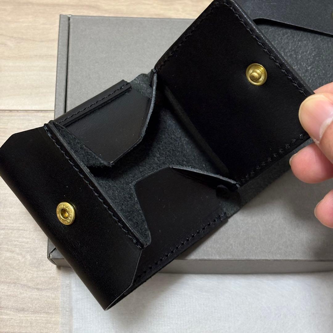 HUKURO 手のひら財布 -Beh- ブラック（黒糸）