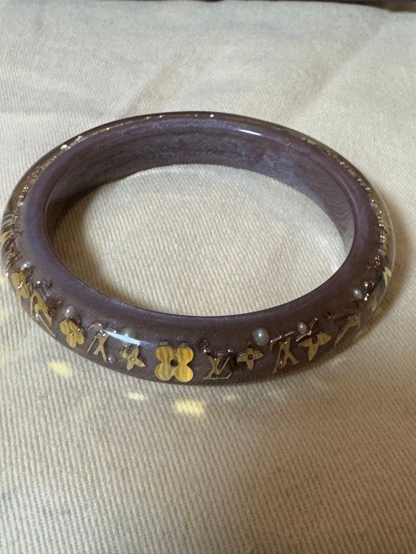 Louis Vuitton アンクルージョン バングル 美品 ベージュ