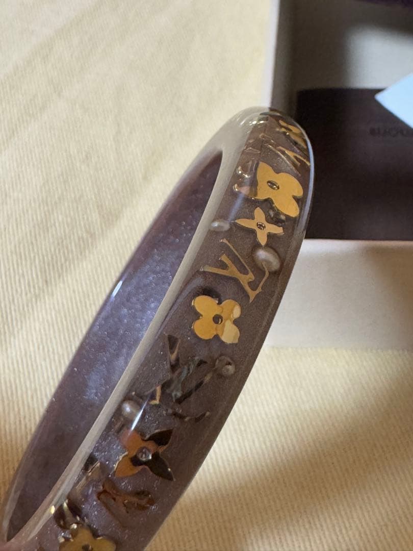 Louis Vuitton アンクルージョン バングル 美品 ベージュ