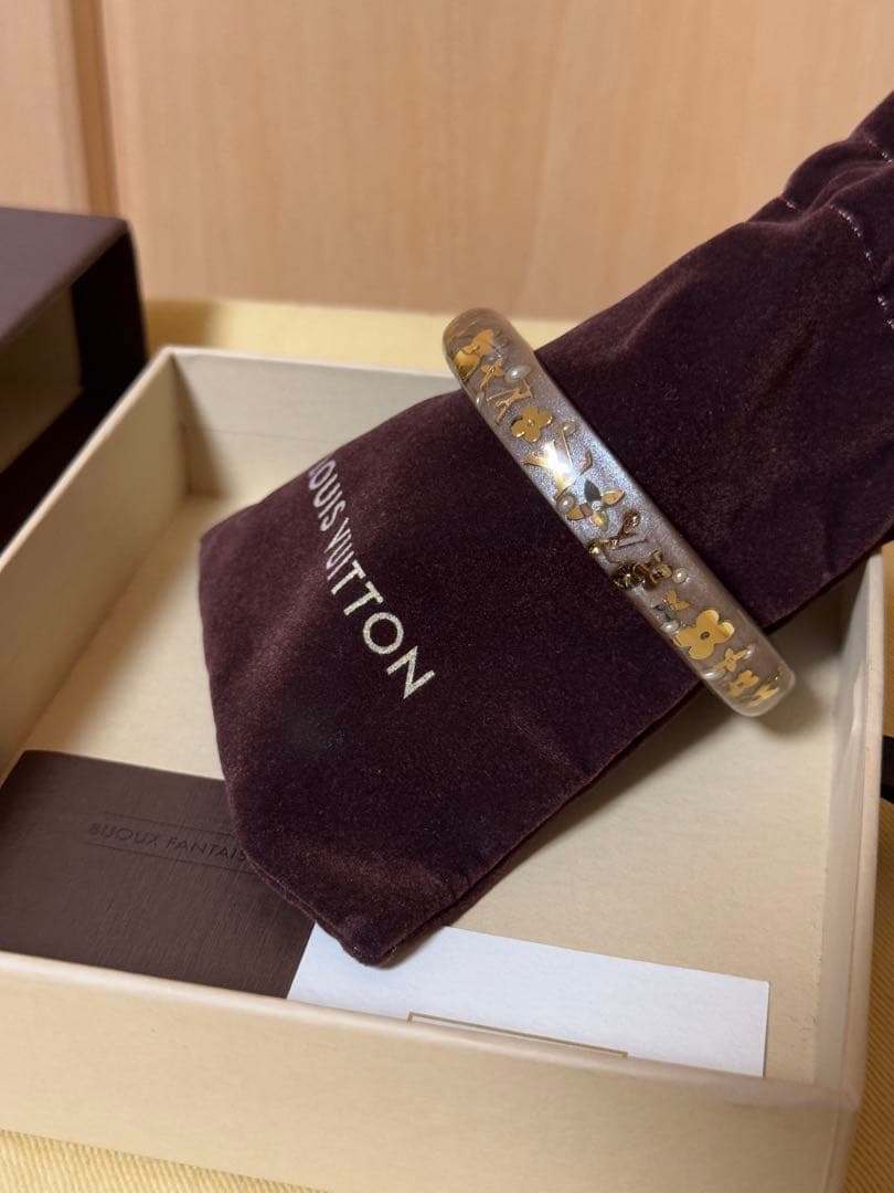 Louis Vuitton アンクルージョン バングル 美品 ベージュ