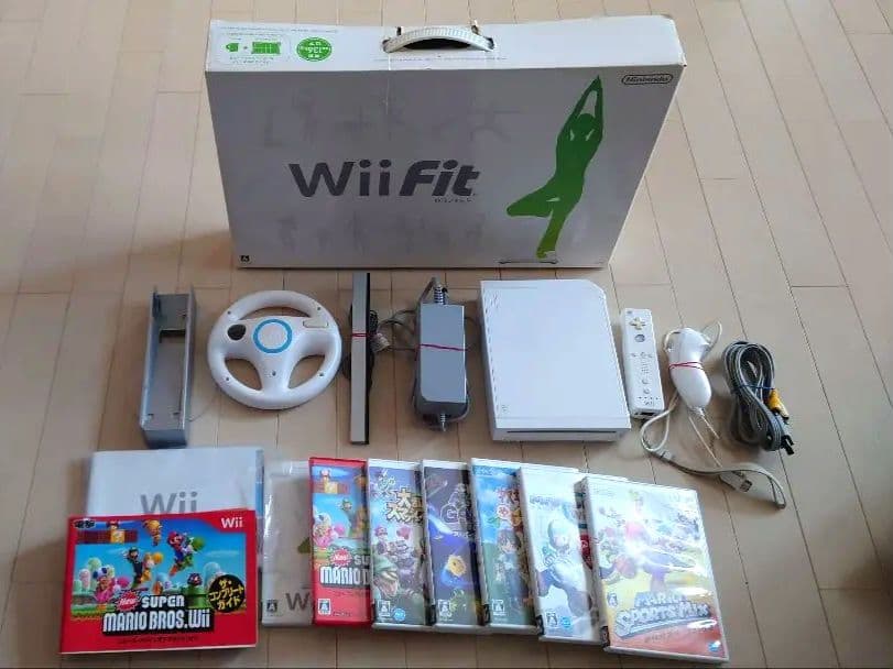 Wiiセット  wiifit、マリカーマリオシリーズ