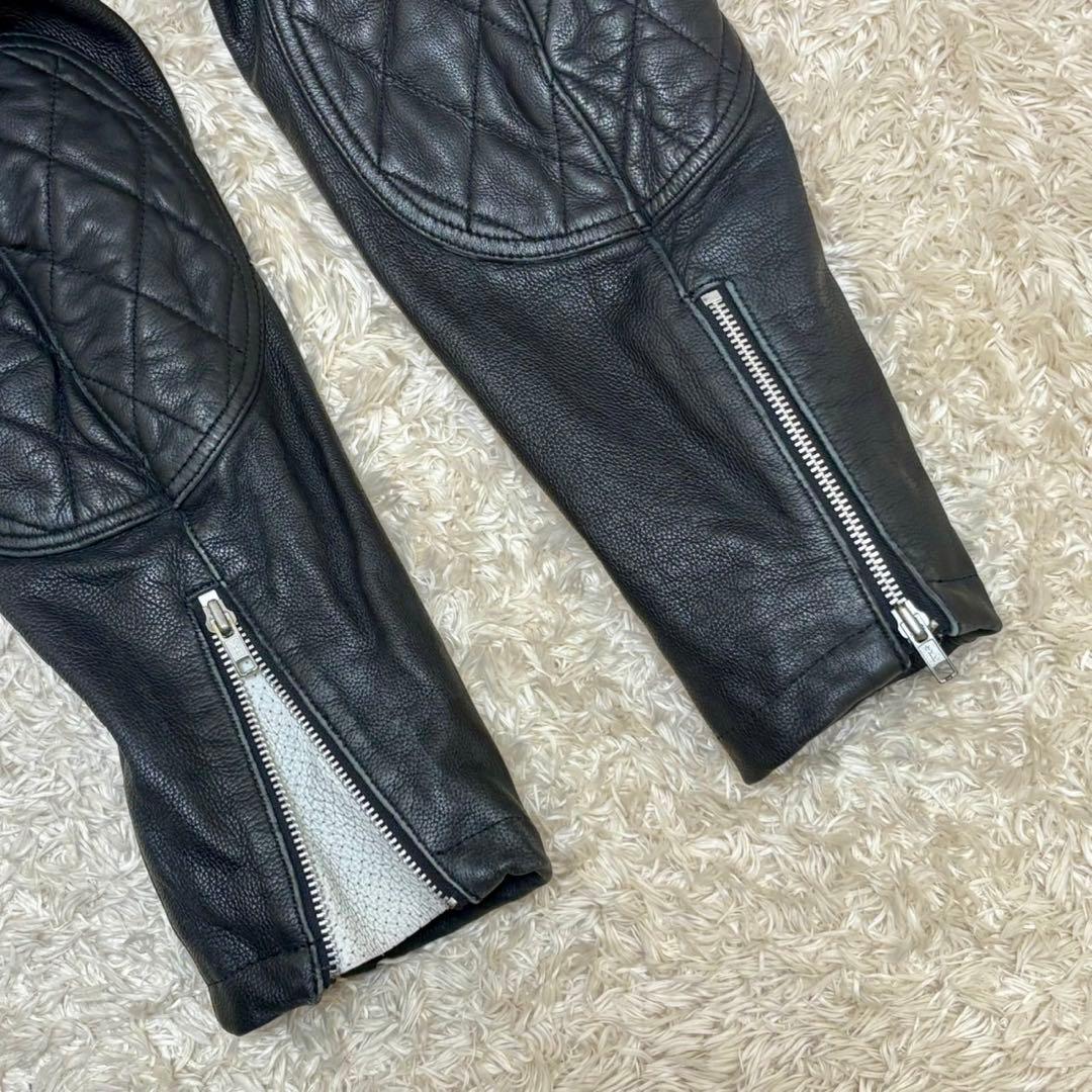 402希少XXL◎アレンネス レザーライダース 本革 ライティングジャケット