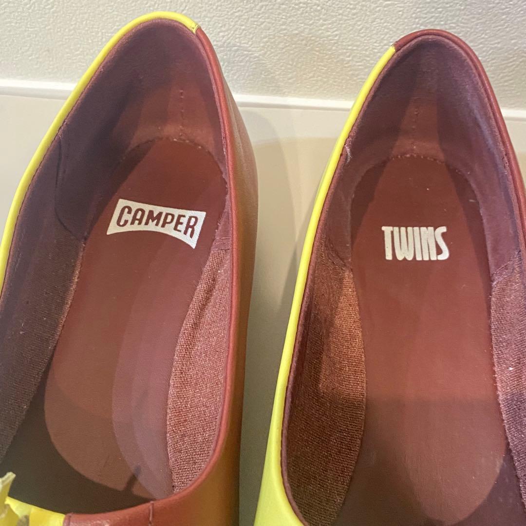 【美品】Camper twins カンペール フラットパンプス ツインズ　39