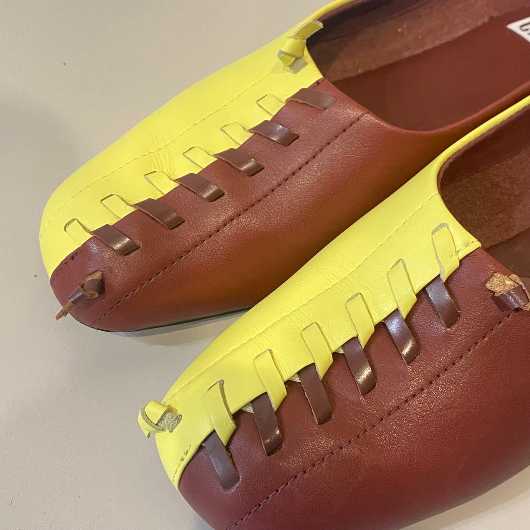 【美品】Camper twins カンペール フラットパンプス ツインズ　39