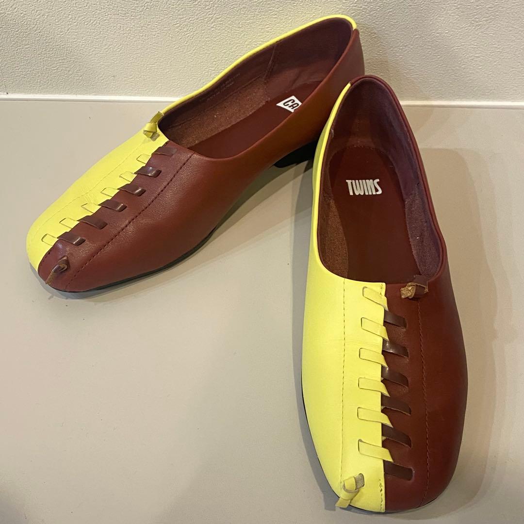 【美品】Camper twins カンペール フラットパンプス ツインズ　39