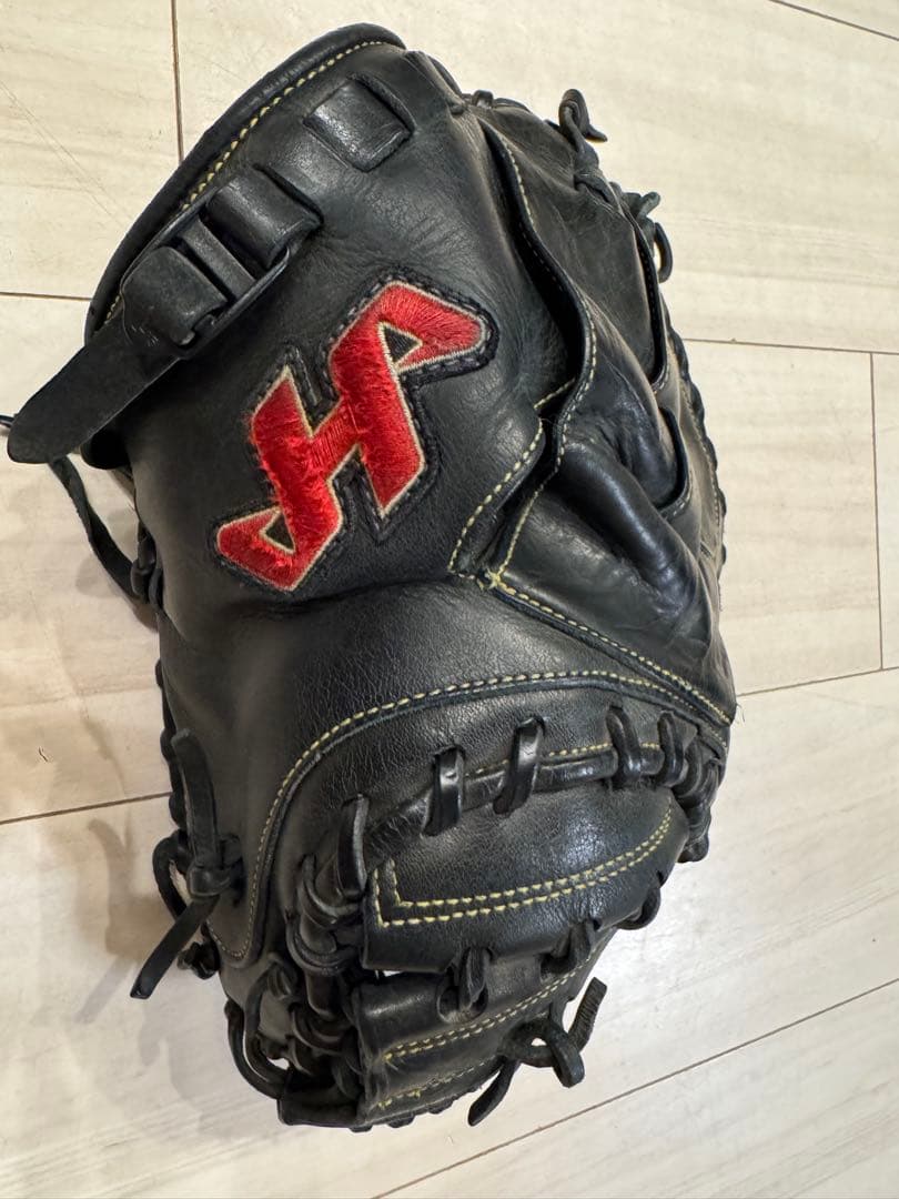 ハタケヤマ 少年軟式用キャッチャーミット TH-JR8BS 手入れ口