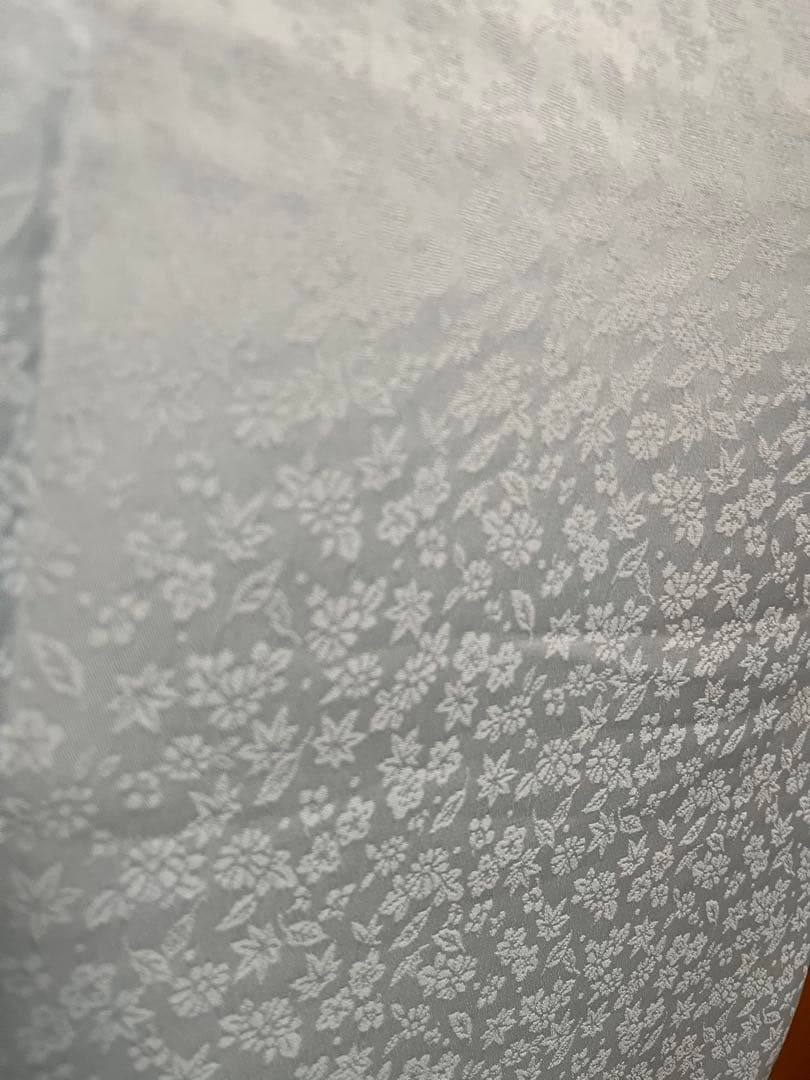 東レシルック　袷　色無地　水色　紋なし