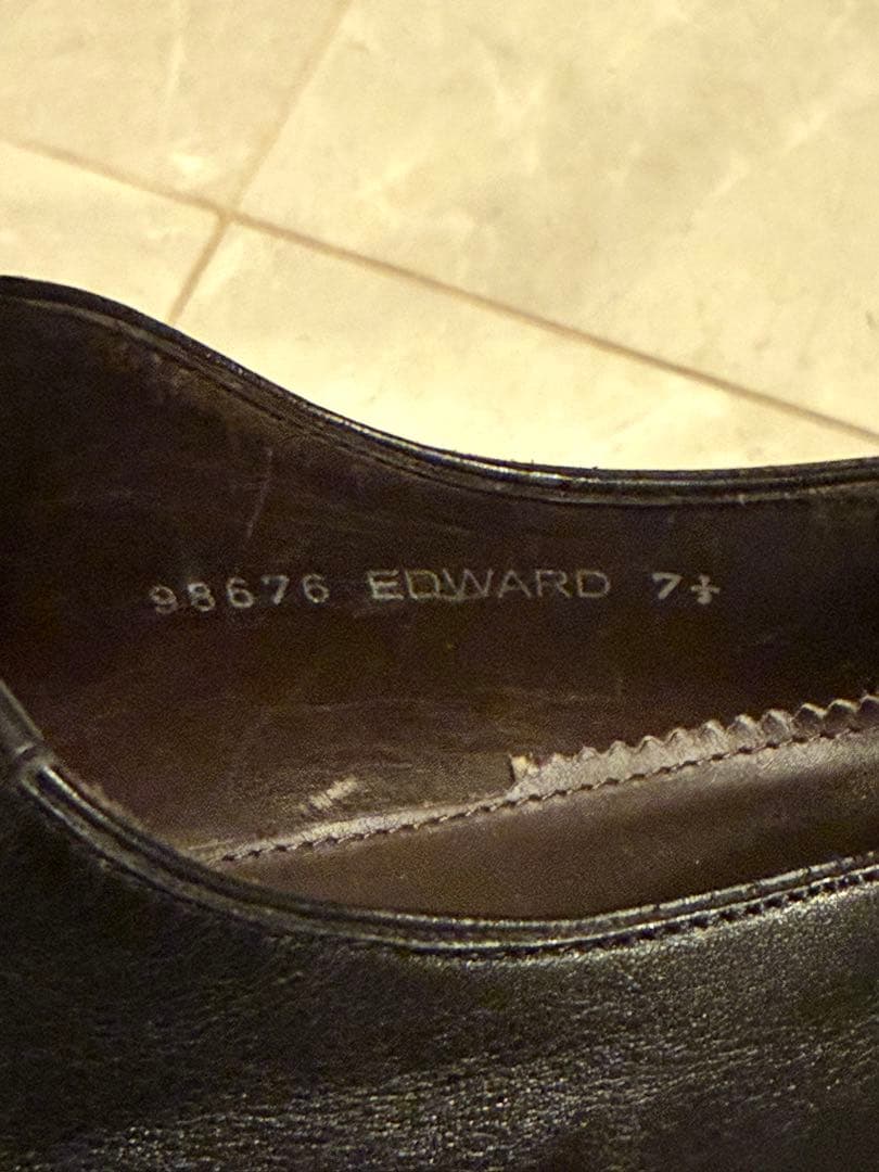 n*@様 ジャランスリワヤ エドワード 98676 UK7.5 ブラック　黒