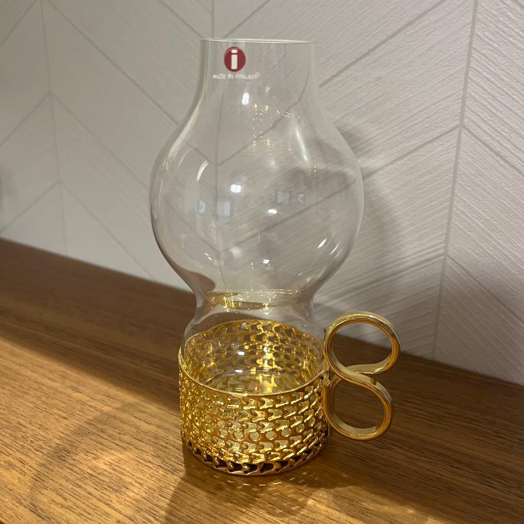 イッタラ 24Karaatti ツァイッカ キャンドルホルダー S