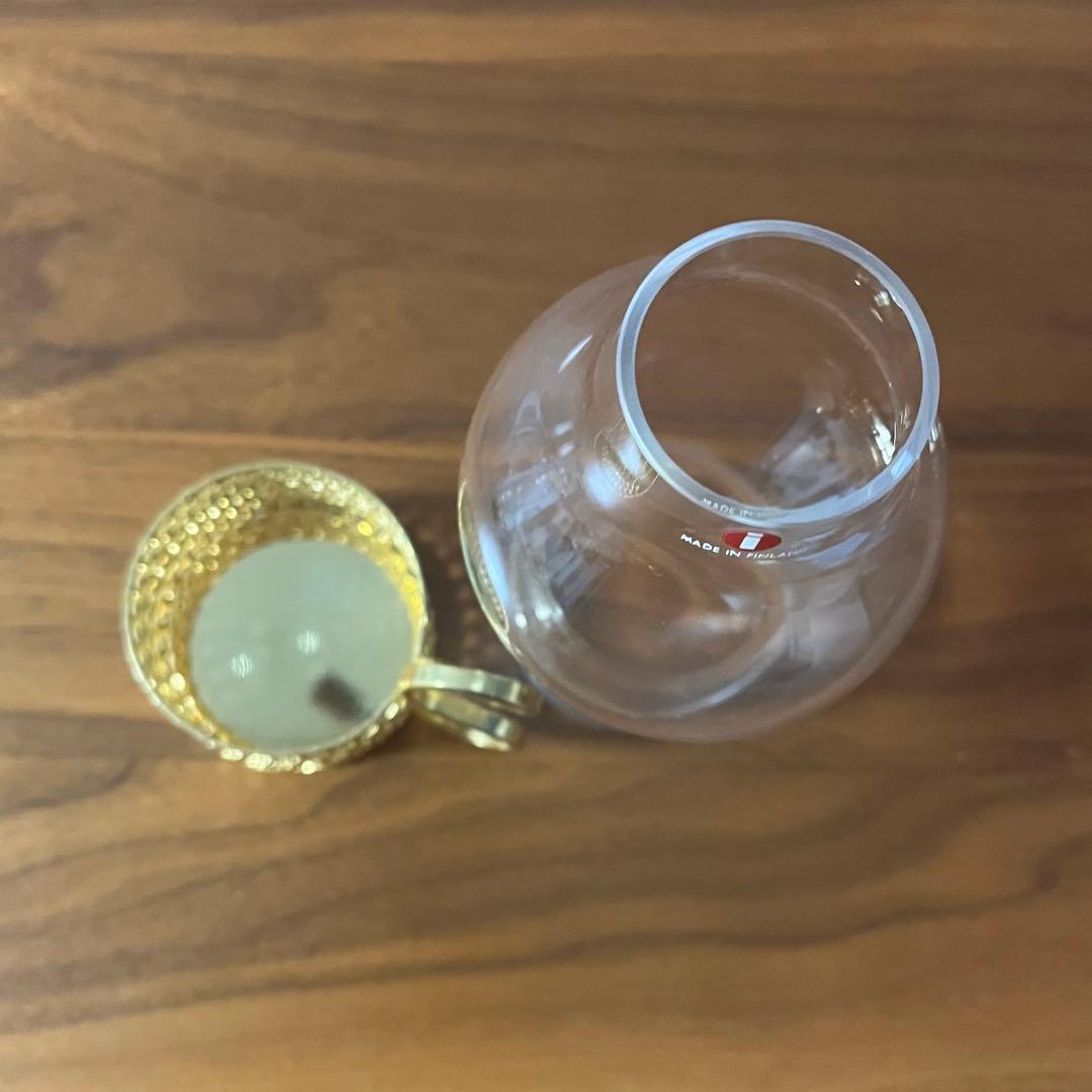 イッタラ 24Karaatti ツァイッカ キャンドルホルダー S