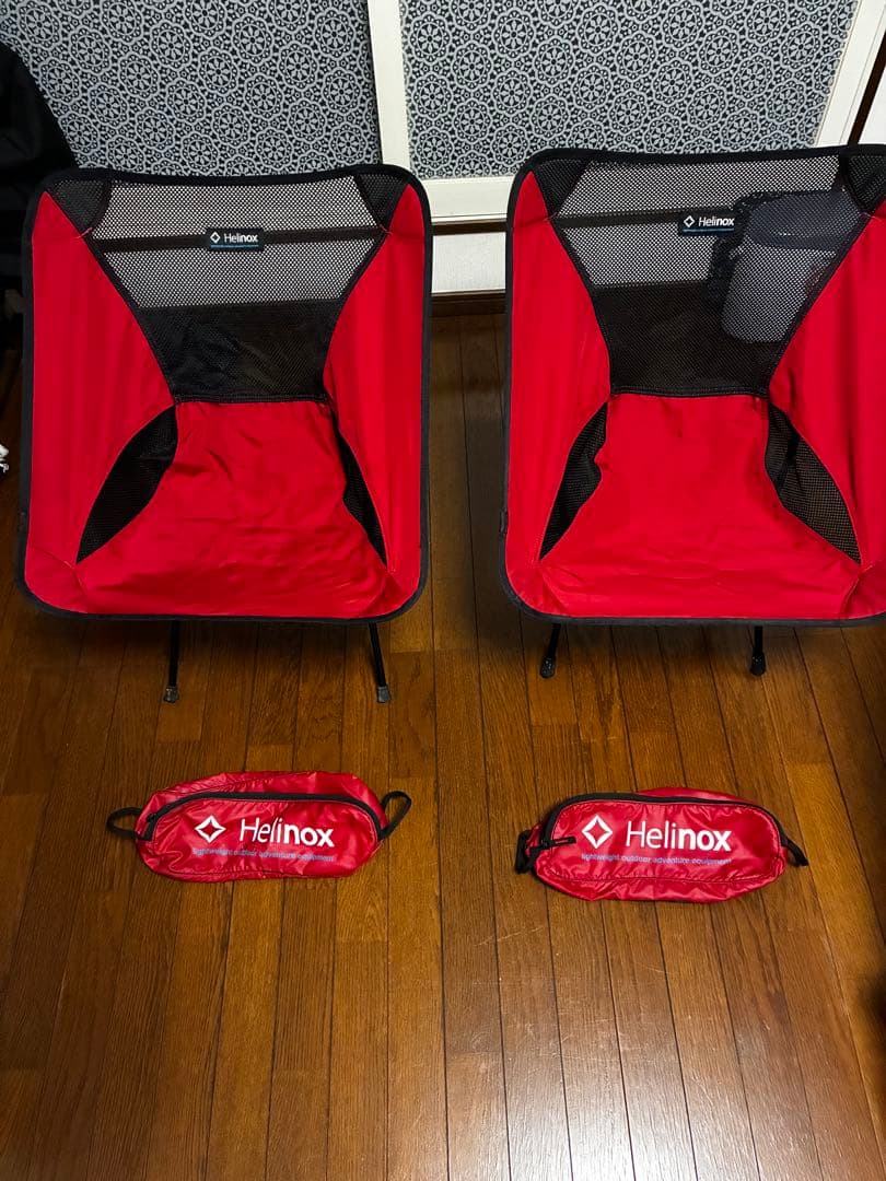 Helinox 赤　2個セット　ゴムが緩い