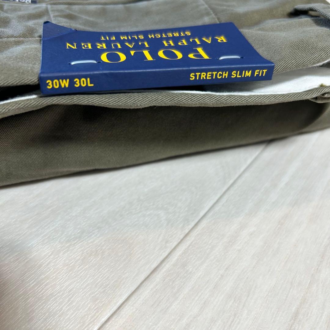 新品【PoloRalphLauren】ラルフローレンストレッチスリムフィットチノ