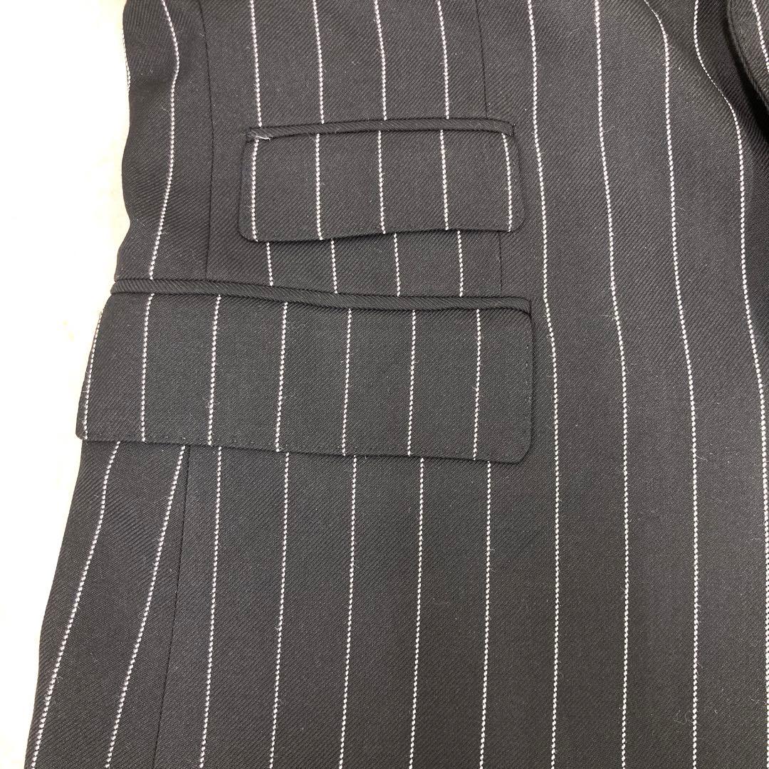 ZARA ストライプスーツ メンズ　ブラック　セット　テーラードジャケット