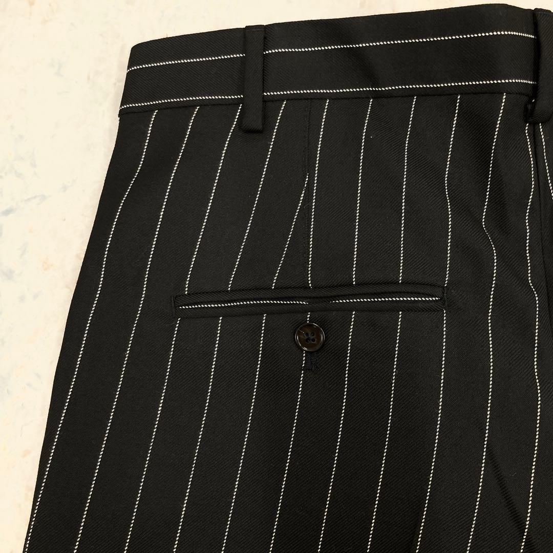 ZARA ストライプスーツ メンズ　ブラック　セット　テーラードジャケット