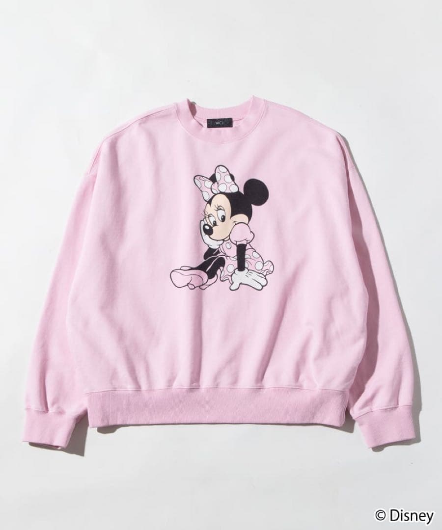 【25/11発売WCJ】Disney MINNIE SWEAT TOP ピンク