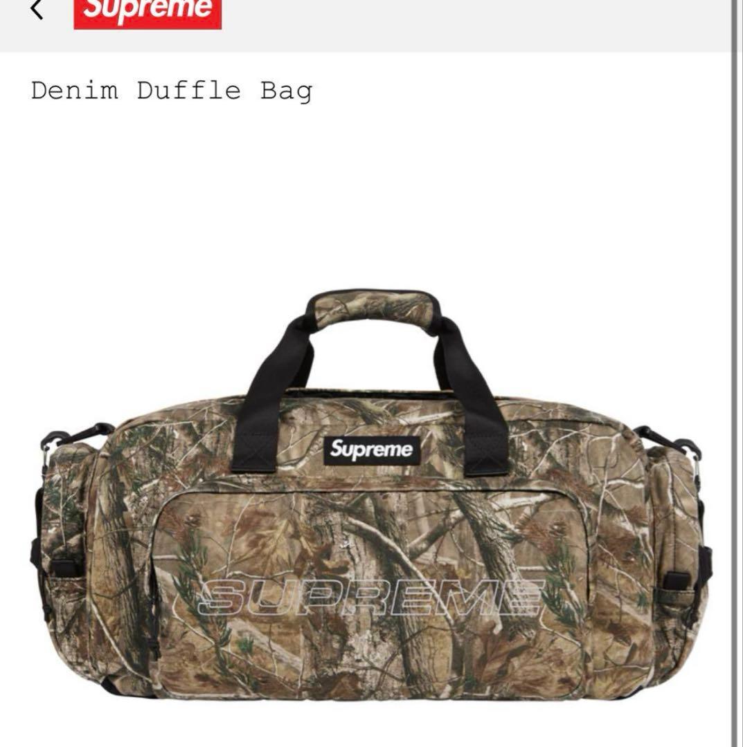 supreme2025 Denim Duffle Bag カモ