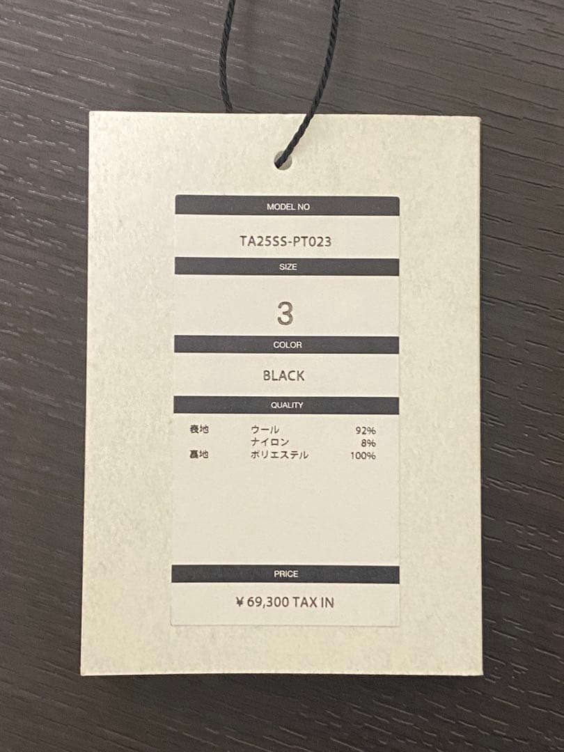 TAAKK プリーツディテール パンツ