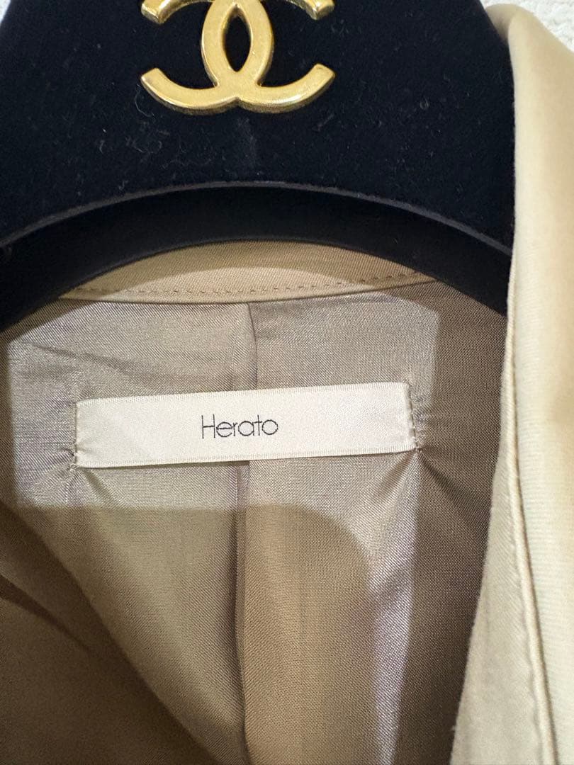 井川遥 【Herato/ヘルト】 トレンチコート Ⅱ ベージュ 美品