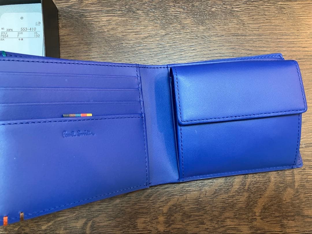 ポールスミス　折り財布　ハイライトステッチ