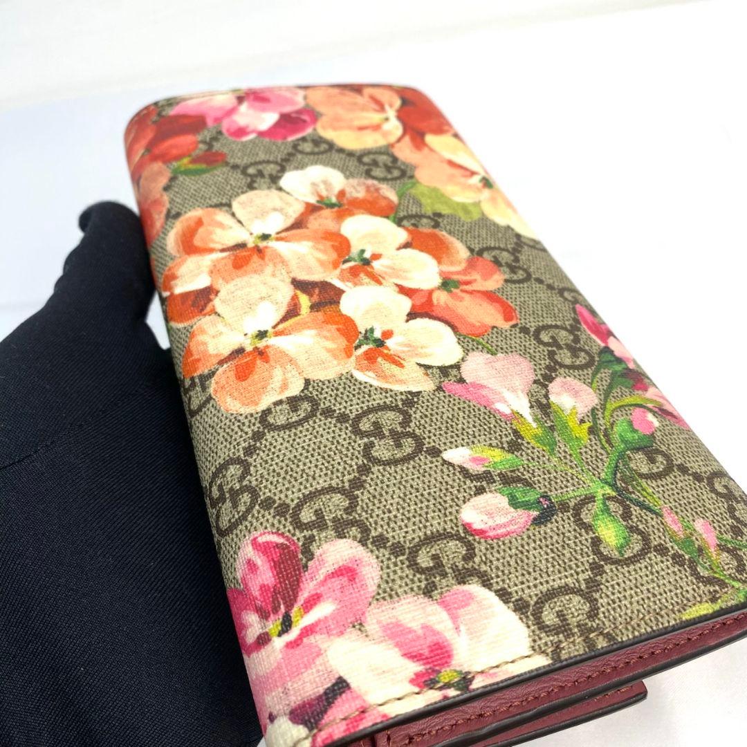 ✨️新品✨️グッチ 長財布 フラップ GGスプリーム ブルームス 花 フラワー