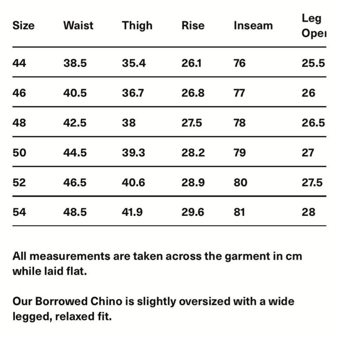 【25ss】OUR LEGACY BORROWED CHINO BLACK 46