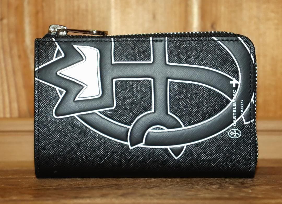 新品 CASTELBAJAC ウプラ 牛革 二つ折り財布 L字ファスナー Ⓗ