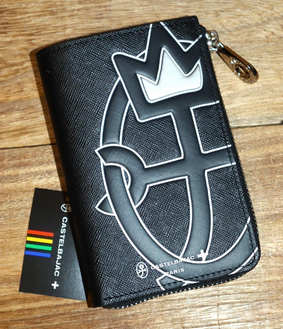 新品 CASTELBAJAC ウプラ 牛革 二つ折り財布 L字ファスナー Ⓗ