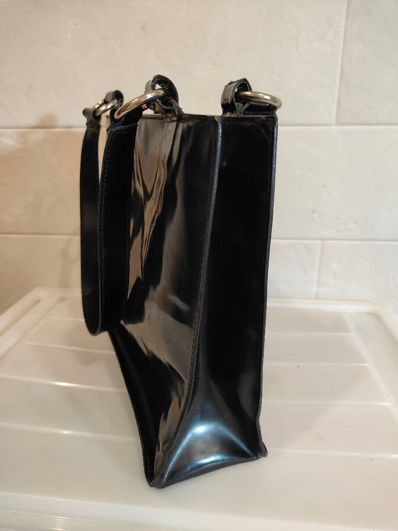 太陽様　CHANEL シャネル ブラックレザー トートバッグ ショルダーバッグ