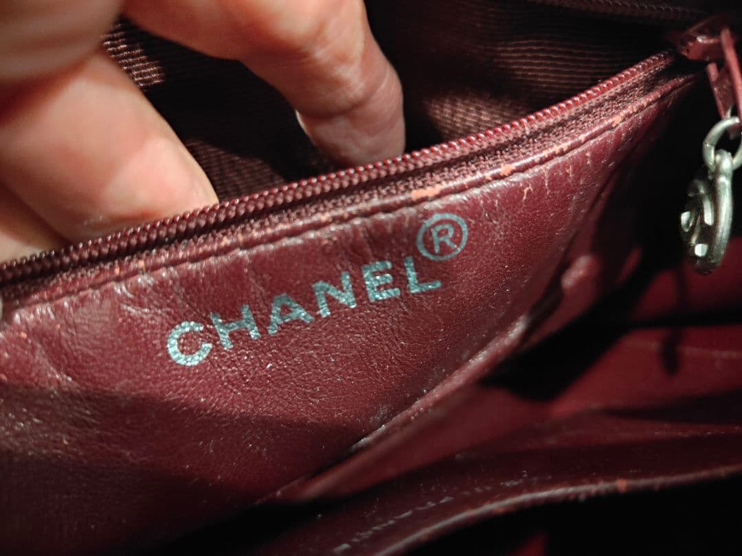 太陽様　CHANEL シャネル ブラックレザー トートバッグ ショルダーバッグ