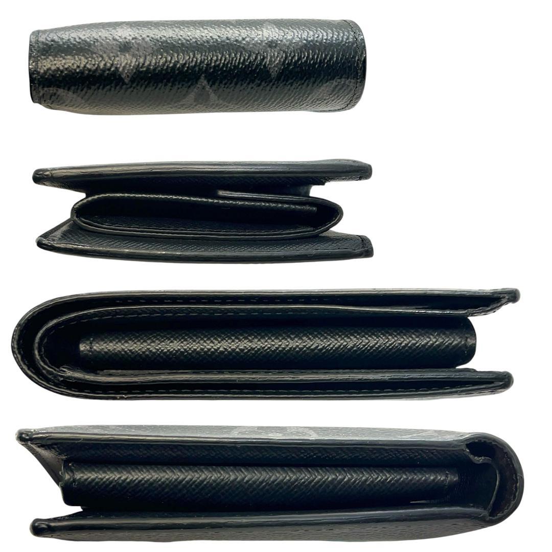 現行極美品☆ルイヴィトン ポルトフォイユ・マルコNM エクリプス 二つ折り財布