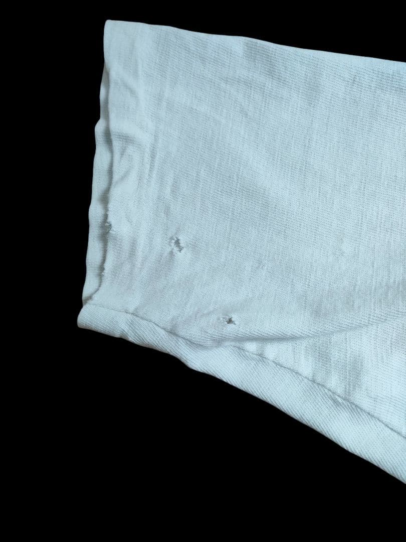 70s Champion フットボールT XL ビンテージ 綿100 ホワイト